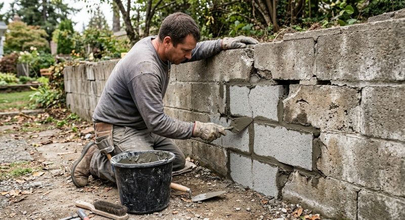 Block Wall Repair in Bealeton, VA