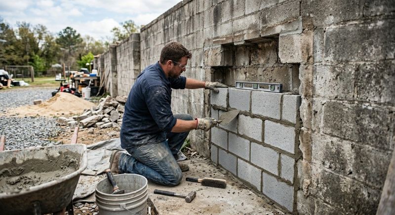 Block Wall Repair in Dumfries, VA