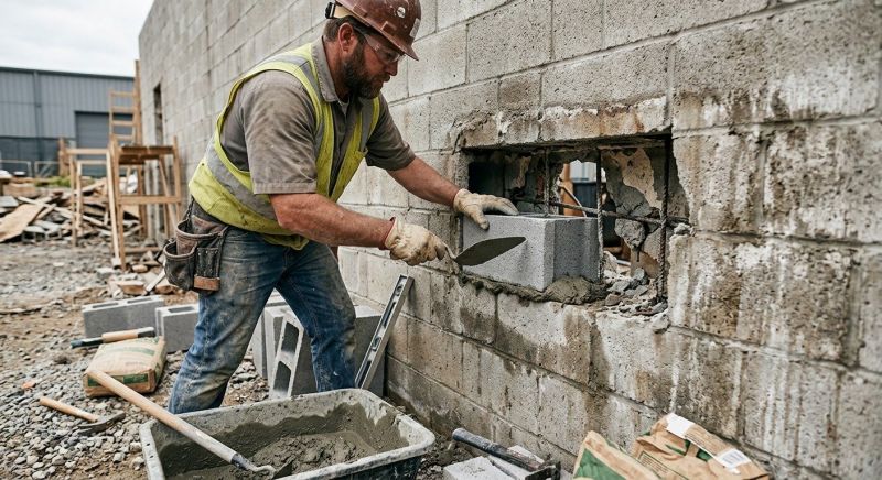 Block Wall Repair in Fredericksburg, VA