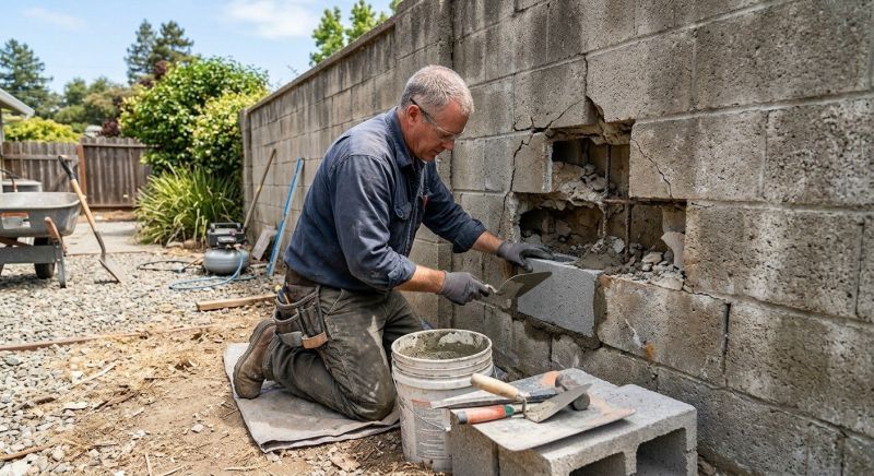 Block Wall Repair in Spotsylvania County, VA