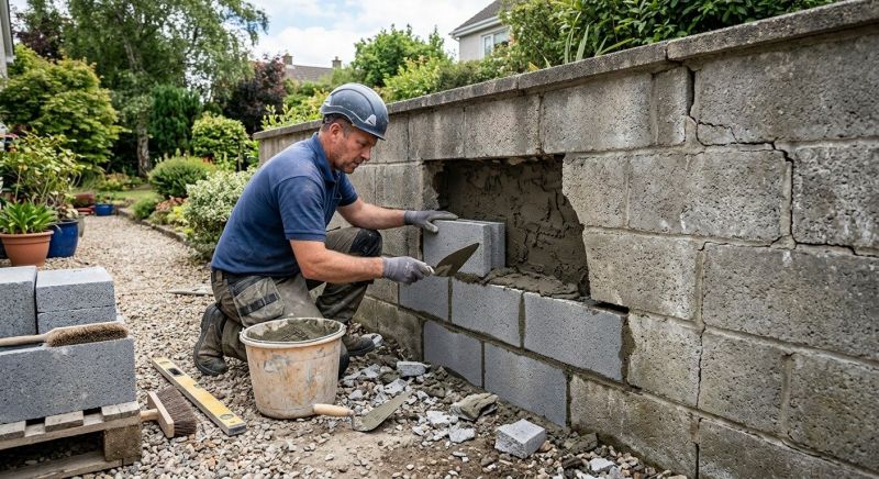 Block Wall Repair in Stafford County, VA