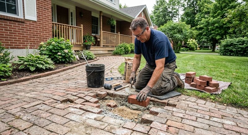 Brick Flatwork Repair in Bumpass, VA