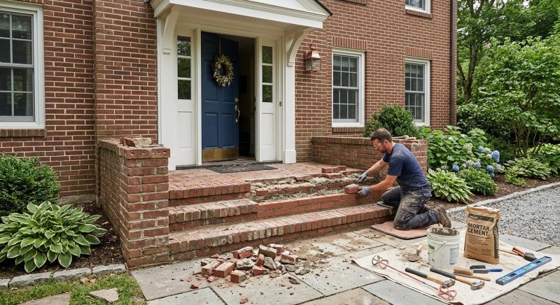 Brick Flatwork Repair in Locust Grove, VA