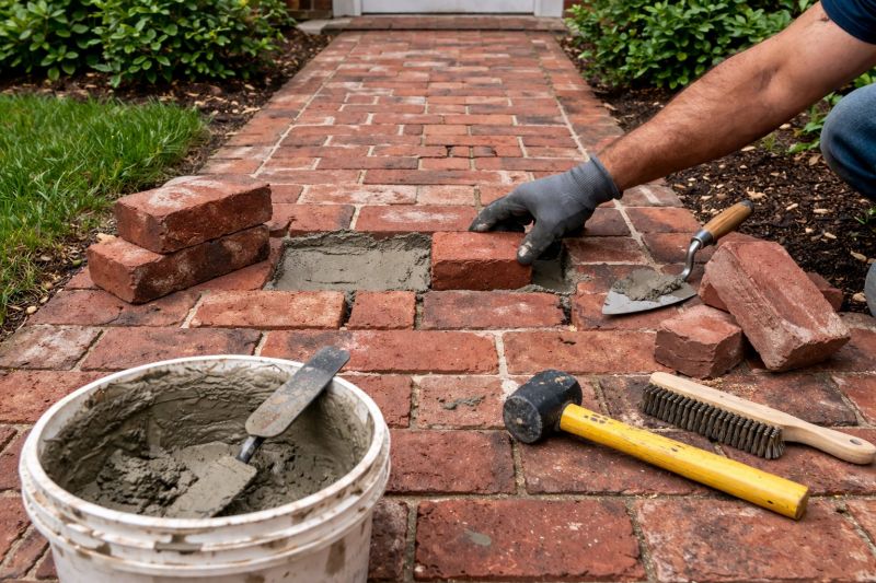 Brick Pathway Repair in Fredericksburg, VA