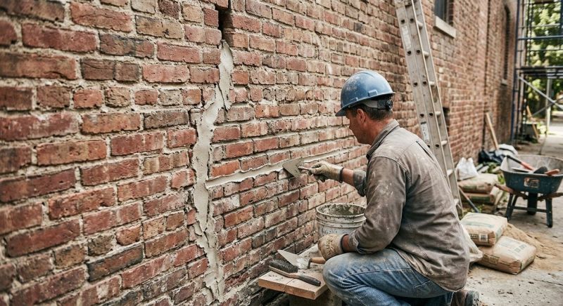 Brick Wall Repair in Woodford, VA