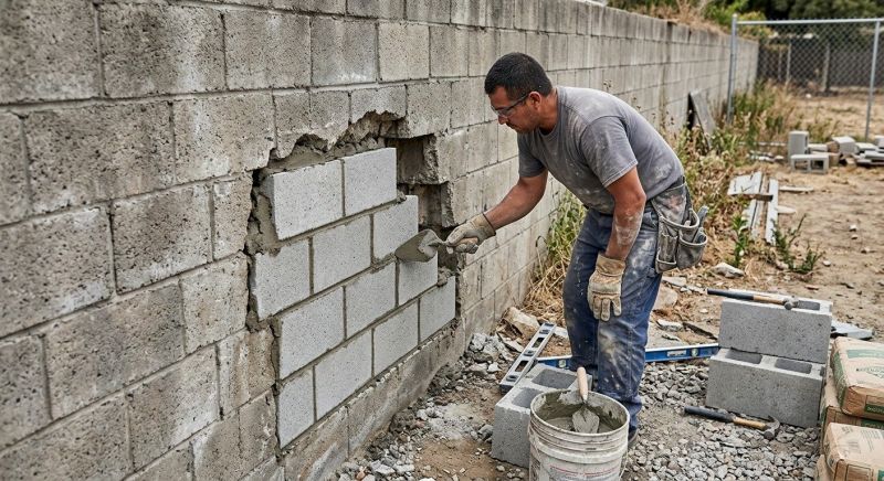 Concrete Block Repair in King George County, VA