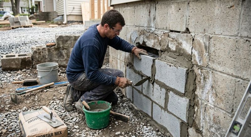 Concrete Block Repair in Fredericksburg, VA