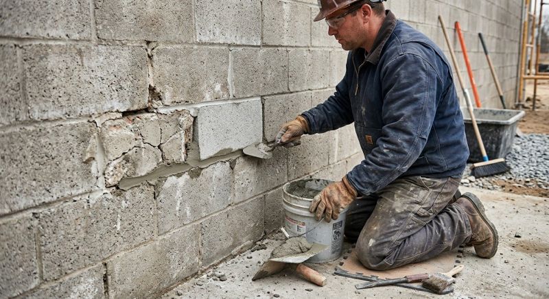Concrete Block Repair in Port Royal, VA