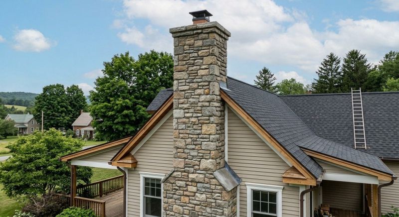 Stone Chimney Installation in Brandy Station, VA