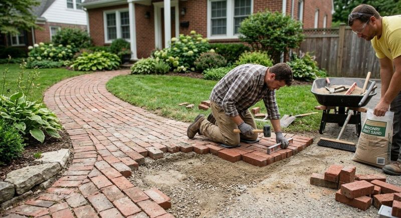 Stone Walkway Repair in Fredericksburg, VA
