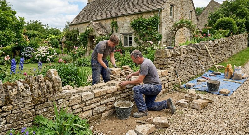Stone Wall Repair in Bealeton, VA