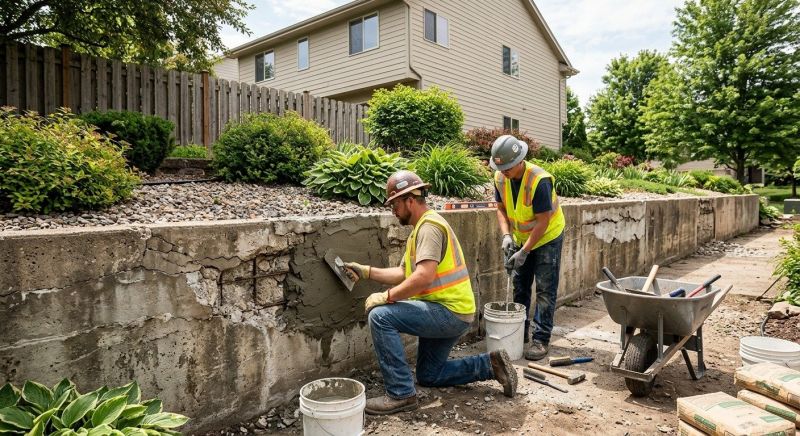 Brick Retaining Wall Repair